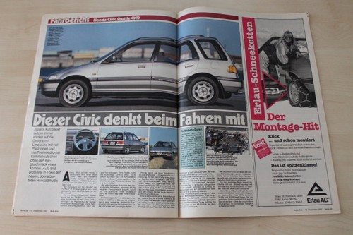 Auto bild 1987 - auto, honda