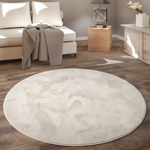 Teppich rund fellteppich - teppich,