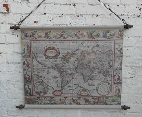Historische weltkarte mit - historische,