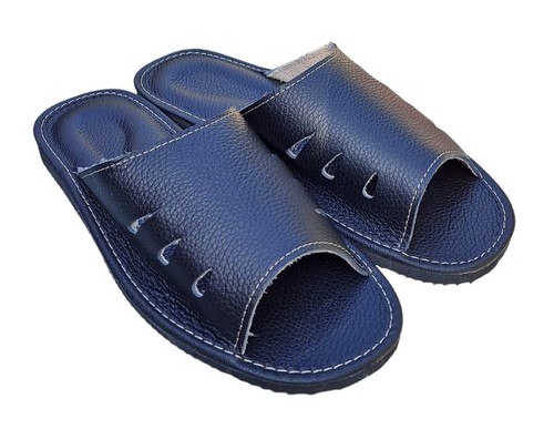 Herren leder hausschuhe - leder,