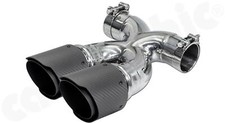 CARGRAPHIC Sport-Endrohr 89mm Edelstahl-Carbon-Matt 987 Boxster Cayman Endrohr