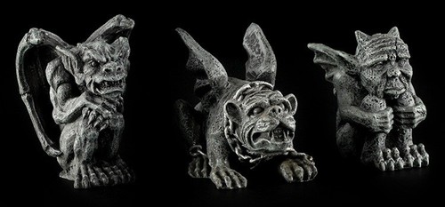 Mini gargoyle figuren 3er - gargoyle,