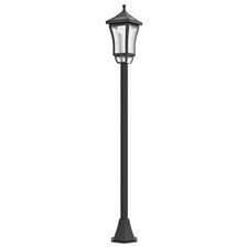 Solar Gartenlaterne 127 cm Gartenlampe mit Kaltweiß LED Licht, Wegleuchte