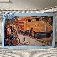 Werbeschild © Pepsi®Cola Blech Antik Vintage Sammler Cola