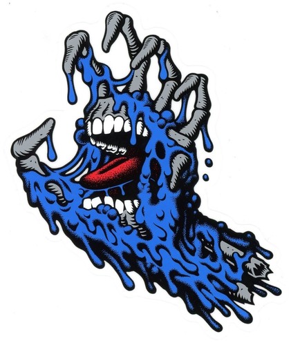 Santa cruz skateboard sticker - cruz,