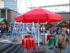 Gastro Sonnenschirm BAHAMA 3x3 Meter rot  gebraucht