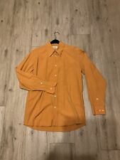 ARAMI Hemd Größe 40 M Orange Kariert Spitzkragen Button-Down