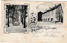 (734) Gernsbach Murgtal Schwarzwald: Gasthaus z. Wilden Mann (Langenbach); 1908