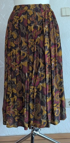 Damen falten rock midi - midi, 80cm