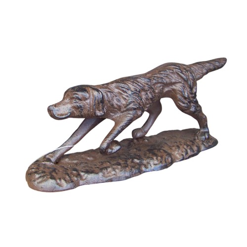 Dekofigur jagdhund gusseisen - jagdhund,