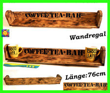 Holz Regal Wandregal Altholzregal Gewürzregal Tassenregal Tassen Ständer 76cm ..