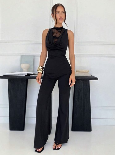 Elegant damen overall jumpsuit - elegant,