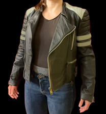 Damen Motorrad Lederjacke