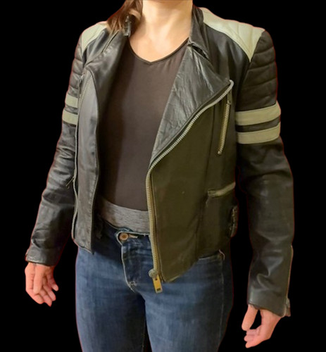 Damen motorrad lederjacke - motorrad,