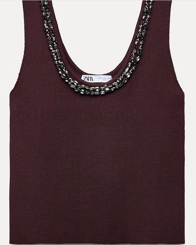 Zara stricktop mit glitzernden - stricktop,
