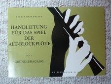 Handleitung Alt-Blockflöte