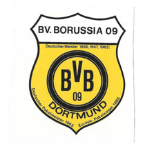 Abziehbild Schiebebild Fanartikel-Fußball DORTMUND "BVB 09" Logo/ Wappen alt