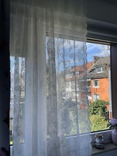 2 +  Ca. 245 Cm Gardinen Spitze Transparent Vorhang Bistrogardine Landhausstil