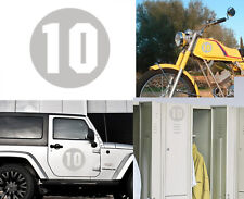 Numero 10, Aufkleber Vinyl Cut