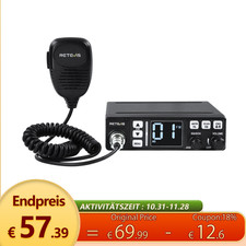 Retevis MB63A CB-Autoradio mit Dual-Modus 40Kanäle für Trucker/Roadtrips/Camping