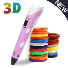 3D Stereoscopic Printing Pen 3D Druckstift Kinder Mit LED Display Und 12 Farben