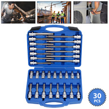 30Tlg INNENSECHSKANT STECKSCHLÜSSEL SATZ 1/2 SECHSKANT NÜSSE FÜR INBUS SCHRAUBEN