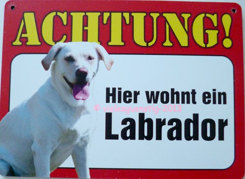 Schild 14x19cm hier - -, wohnt
