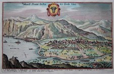 Altdorf UR - Altorff, Haupt flecken des Lands Ury - Merian -Kupferstich von 1641