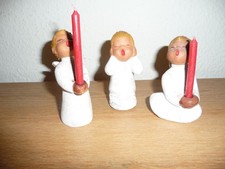 Drei spanische Keramikengel Engel Kerzenhalter gebraucht süß Jullar