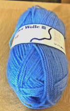 1 x 50 g Knäuel Schoeller Wolle " Hit" mittelblau  Farbe 14  100 % Polyacryl