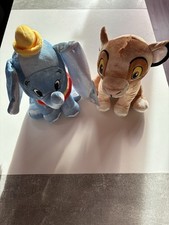 Disney Dumbo und Simba Kuscheltier Plüschfigur, 100 Jahre Disney Platinum Color