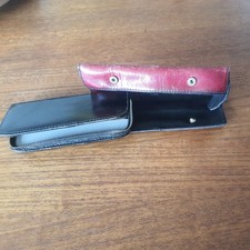  2 Vintage  Leder Etui  Schreibgeräte Füller Stifte Leer Füllfederhalter 