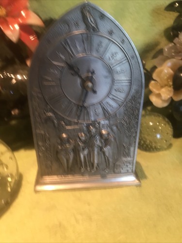 Zinn uhr kaminuhr spitzweg - zinn,