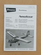 Bauanleitung und Stückliste vom Amateur - Graupner