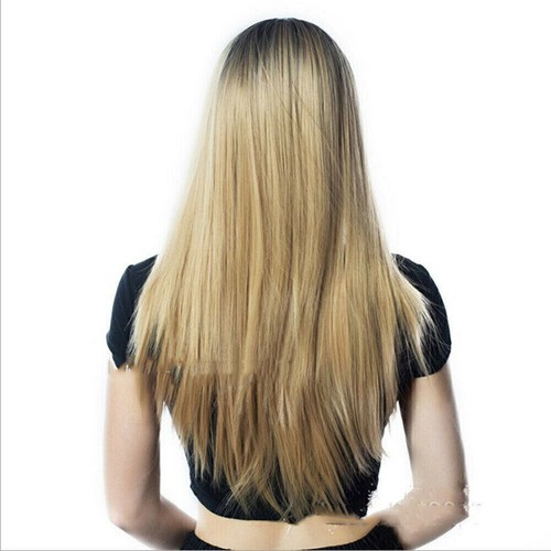 Damen lang perücken ombre - lang,