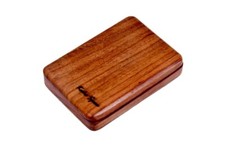 Holz Visitenkarten- Oder Zigarettenetui In Taschenformat