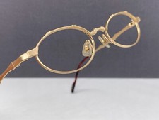 Koure Brille Damen Rund oval Gold kleine Gläser Metall Japan Bambus