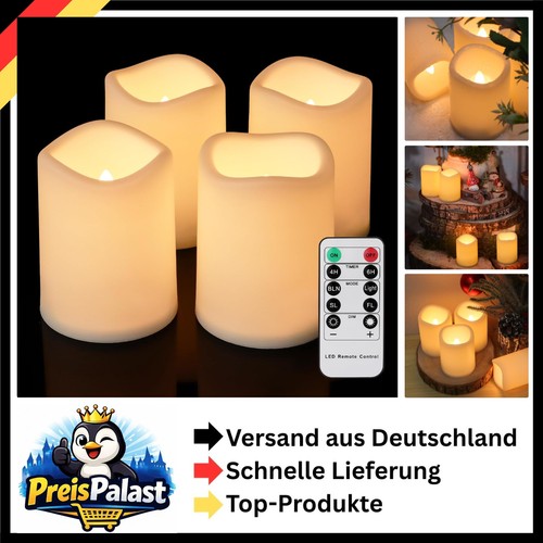 Led kerzen set 4er mit - kerzen,