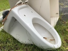 Hänge Wand WC Toilette mit Spülkasten / Vorwandelement inkl. Betätigungsplatte