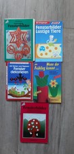 Fensterbilder Tonkarton, 5 Hefte, Vorlagen,  Konvolut Sammlung