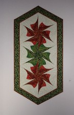 Weihnachten Patchwork Wandbild Tischläufer Wandbehang ca. 98x48cm
