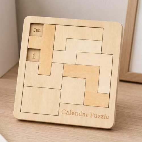 Holzpuzzle kalender mit - holzpuzzle,