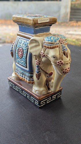 Vintage keramik elefant - keramik,