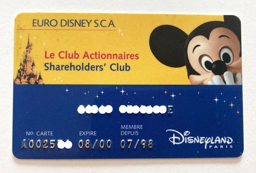 Disneyland paris clubkarte - disneyland,