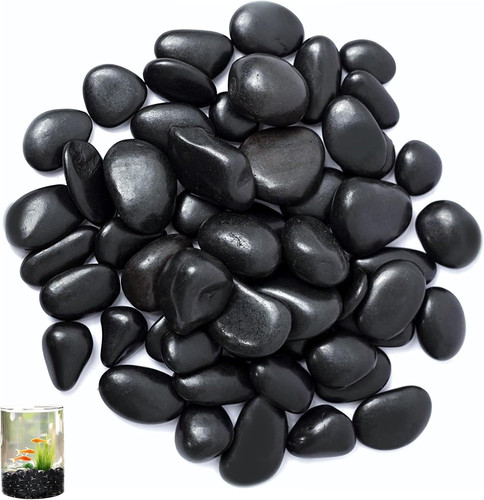 Kieselsteine schwarz polierte - kieselsteine,schwarz,