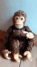 Sehr alter Steiff  Affe JOCKO Schimpanse 25  cm. Mit Beschädigungen 