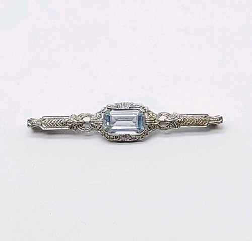 Silber brosche hellblauer - silber,
