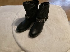Damen Stiefeletten Bikerboots