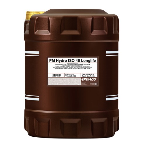 Liter pemco hydrauliköl - 10,