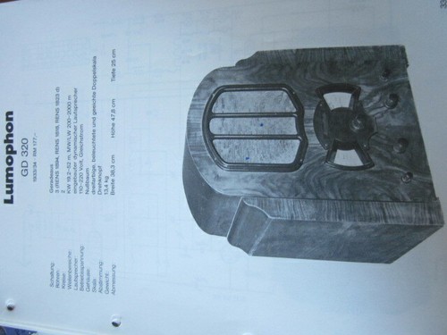 Schaltplan radio lumophon - radio, gd